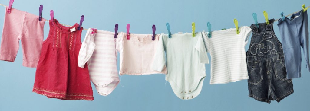 vaikiškų drabužių skalbimas