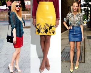 leather skirts